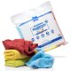 detailmate polishing cloth - 550 GSM, 40x40cm - blue, red, green, yellow - packed - pack of 4