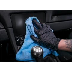 detailmate all-purpose cleaning cloths - 320 GSM, 40x40cm - 2x grey, 2x light blue - packed - pack of 4