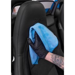 detailmate all-purpose cleaning cloths - 320 GSM, 40x40cm - 2x grey, 2x light blue - packed - pack of 4