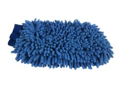 detailmate Mikrofaser Auto Wasch Handschuh XL Chenille beidseitig dunkelblau