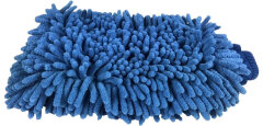 detailmate Mikrofaser Auto Wasch Handschuh XL Chenille beidseitig dunkelblau