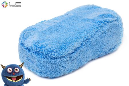 Liquid Elements Monster Pad, Mikrofaser Waschschwamm, 23x12x7cm, 1800 GSM
