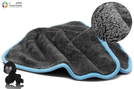 Liquid Elements Silverback, Serviette de séchage en microfibre, 40x40cm, 1200GSM