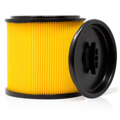 Faltenfilter mit Verschlussdeckel passend für Caramba Nass Trocken Sauger AUTO 5.0