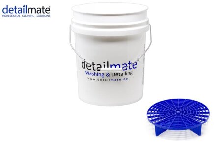 GritGuard Detailmate Seau de lavage 5 GAL (env. 20 litres) sans couvercle Blanc GritGuard Detailmate Seau de lavage 5 GAL (env. 20 litres) sans couvercle Blanc