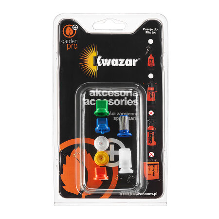 Kwazar nozzle set, 6 different nozzles