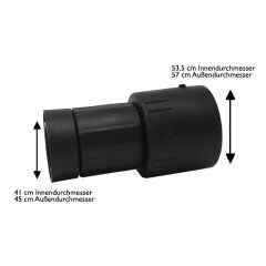 Staubsaugerschlauch Set Staubsauger Zubehör 3 m passend für Caramba Auto 5.0 Nass Trocken Sauger inkl. 4 Adaptern für 36 35 mm Schlauchsysteme