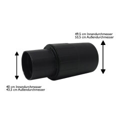 Staubsaugerschlauch Set Staubsauger Zubehör 3 m passend für Caramba Auto 5.0 Nass Trocken Sauger inkl. 4 Adaptern für 36 35 mm Schlauchsysteme