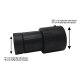 Staubsaugerschlauch Set Staubsauger Zubehör 3 m passend für Caramba Auto 5.0 Nass Trocken Sauger inkl. 4 Adaptern für 36 35 mm Schlauchsysteme
