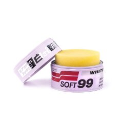 Soft99 White Soft Wax, car hard wax, for white/light car paints, 350 gr.