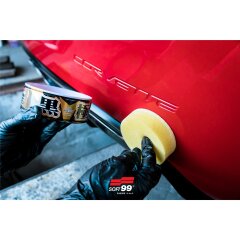 Soft99 Extreme Gloss Wax The Kiwami Dark, Carnauba Car Wax Paint Sealer with Sponge, 200g