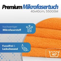 Soft99 extreme Gloss Wax The Kiwami Light + ORANGE SPLASH Mikrofasertuch 40x40 / 550GSM