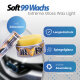Soft99 extreme Gloss Wax The Kiwami Light + ORANGE SPLASH Mikrofasertuch 40x40 / 550GSM