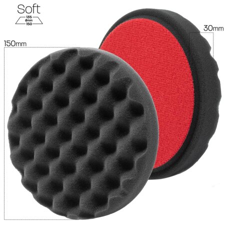 Menzerna Soft Cut Pad Standard - black 150 mm - P150S