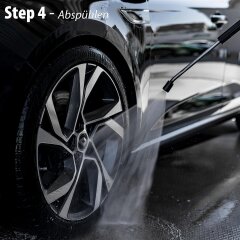 Detailmate Felgenreiniger Set: ValetPRO Bilberry Wheel Cleaner 1 L - Felgen Reiniger Konzentrat + Kwazar  nix super Sprühflasche + ValetPRO chemieresistenter Pinsel zur Felgenpflege +  50ml Messbecher