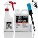 Detailmate Felgenreiniger Set: ValetPRO Bilberry Wheel Cleaner 1 L - Felgen Reiniger Konzentrat + Kwazar  nix super Sprühflasche + ValetPRO chemieresistenter Pinsel zur Felgenpflege +  50ml Messbecher