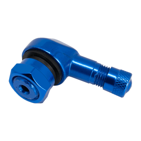Eckventil Alu blau