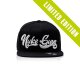 Snapback Straight Cap - BlacknWhite
