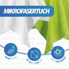 detailmate Green Star Set Auto Innenreinigung: Koch Chemie GreenStar Universalreiniger 1L + KWAZAR Mercury Sprühflasche Green Edition - 0,5l - ph 8-14 geeignet + 2x Mikrofasertuch + Valet Pro Pinsel