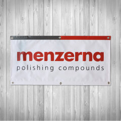 Menzerna Banner white 100x50cm