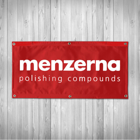 Menzerna Banner red 100x50cm