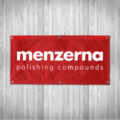 Menzerna Banner red 100x50cm