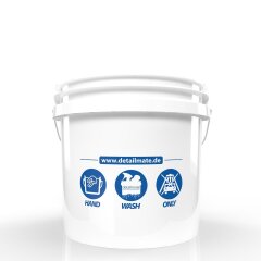 Set detailmate: Seau de lavage NEW detailmate de 3,5 gallons (environ 12,5 litres) fabriqué par GritGuard + Insert de seau Grit Guard bleu