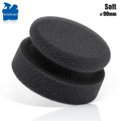 Hand polishing sponge soft, black (fine cell), Ø...