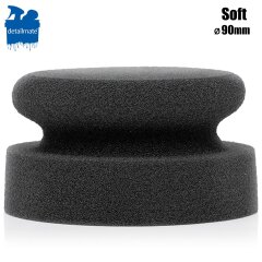 Hand polishing sponge soft, black (fine cell), Ø 90/50mm