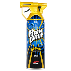 Soft99 Rain Drop Bazooka, 300ml - Sprühversiegelung für Lack, Scheinwerfer, Glasoberfläche, Reifen, Chrom, Kunststoff (außen), Felgen Bazooka+ 40x40 schwarz