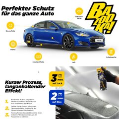 Soft99 Rain Drop Bazooka, 300ml - Sprühversiegelung für Lack, Scheinwerfer, Glasoberfläche, Reifen, Chrom, Kunststoff (außen), Felgen Bazooka+ 40x40 schwarz