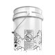 Nuke Guys Wash Bucket 5 GAL Wash Bucket White - WASH - made by GritGuard
