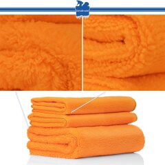 Set de Microfibres pour Voiture Detailmate: 2x Gant Chenille, 1x Chiffon de Polissage à Poils Longs 550 GSM, 2x Chiffon Polyvalent 320 GSM