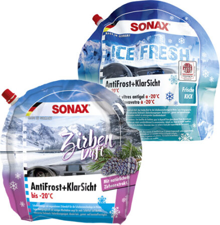 SONAX Antifrost & KlareSicht bis -20°C, 3 L Konzentrat Gebinde