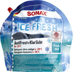 SONAX Antifrost&Klare Sicht bis -20°C, 3 L Konzentrat Gebinde IceFresh