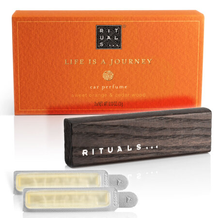 Rituals Car Perfume - Car perfume 2x 3 gr + wooden holder - RITUAL OF HAPPY BUDDHA