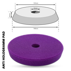 POLYTOP Politur Set Reflex Anti Hologramm 250ml Anti Hologramm Pad lila Excenter 140mm Poliertuch