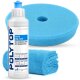 POLYTOP Politur Set Rapid One Step Plus 250ml One Step Pad blau Excenter 140mm