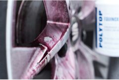 POLYTOP Kit de Nettoyage de Jantes: Equinox PH7 500ml + Brosse de Nettoyage ValetPro + Chiffon en Microfibre