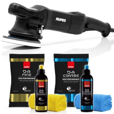 Polierset - Rupes Exzenter Poliermaschine LHR15ES Bigfoot + Rupes D-A Polierzubehör