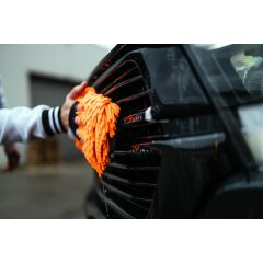 Nuke Guys - Éponge de lavage 2 en 1 - Chenille - Filet à insectes orange