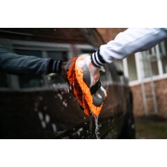 Nuke Guys - Éponge de lavage 2 en 1 - Chenille - Filet à insectes orange