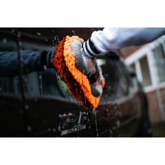 Nuke Guys - Éponge de lavage 2 en 1 - Chenille - Filet à insectes orange