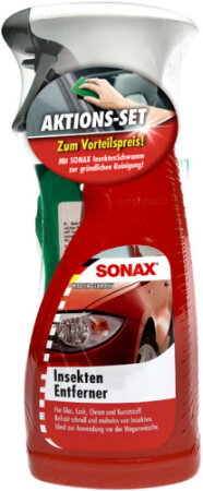 SONAX - Insektenentferner, 500 ml, mit Insektenschwamm - Aktionsset