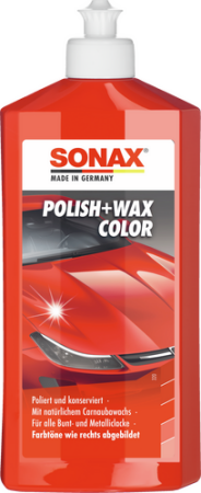 SONAX Polish+Wax Color red 500ml