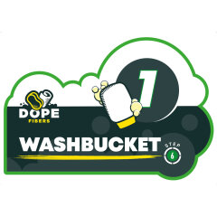 Dope Fibers - Bucket Sticker Washbucket 1