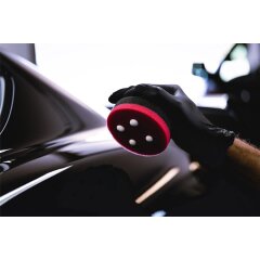 Garage Freaks - Éponge de Polissage à Main Dure - Ø 90/50 mm noir/rouge