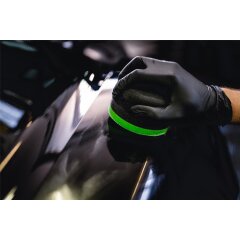 Garage Freaks - Éponge de polissage à main douce - Finish Cut, Ø 90/50 mm noir/vert