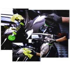 Garage Freaks - Finish Cut - weicher Handpolierschwamm, Ø 90/50 mm schwarz/grün