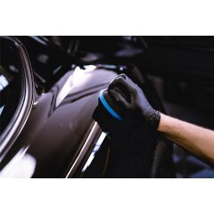 Garage Freaks - Gąbka do nakładania wosku, Ø 90/50 mm czarno/niebieski